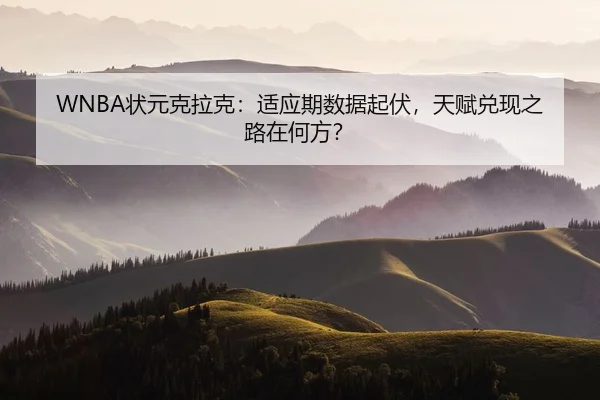 WNBA状元克拉克：适应期数据起伏，天赋兑现之路在何方？